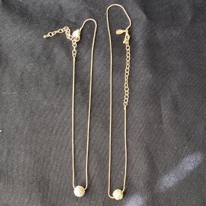 JOAN RIVERS (QVC) Ball Pendant Necklace Set Of 2